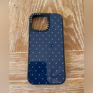 Casetify iPhone 16 Pro Max Navy Dots Glaze Case